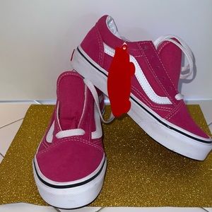 Vans hot pink girls